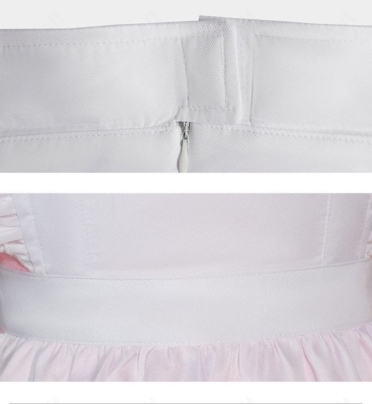 ウエスト周りとチェーン調の装飾ディテール。ポイントアクセントとしての存在感