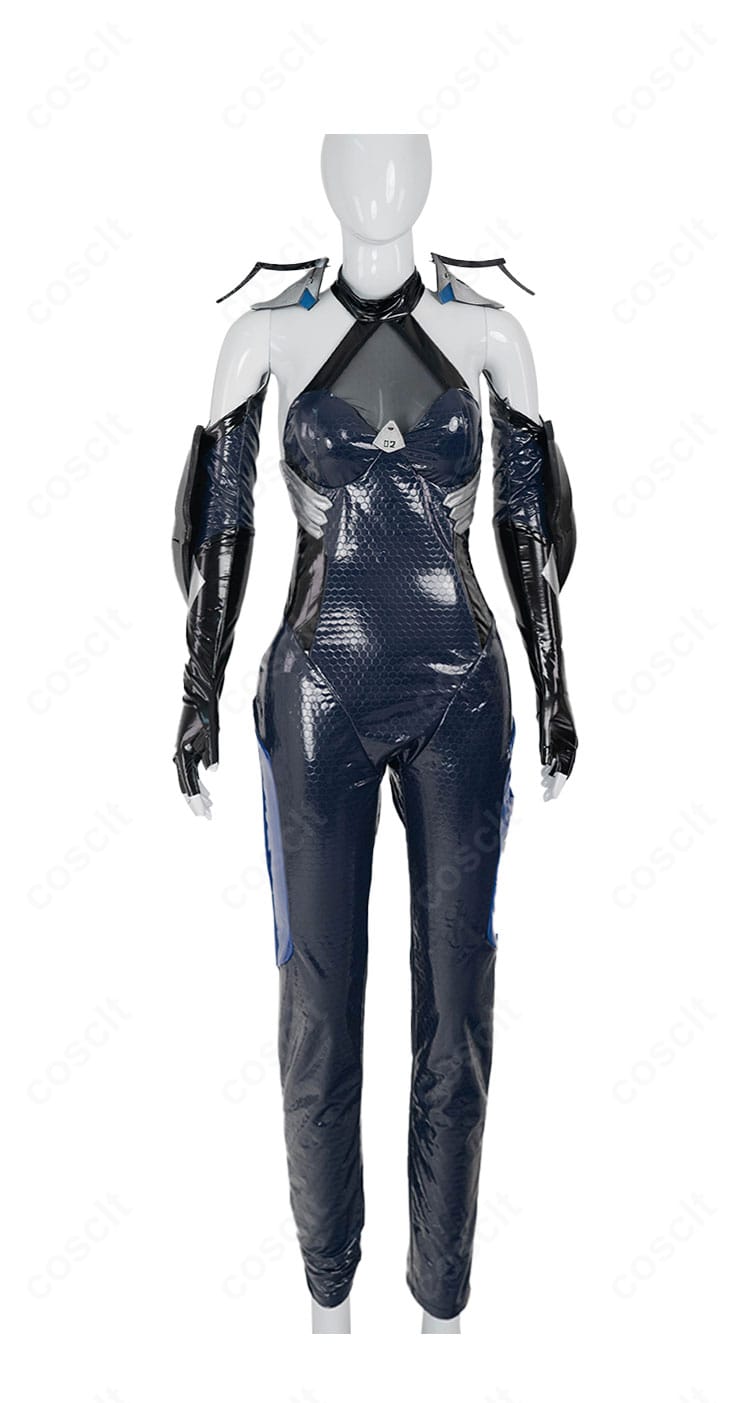 リトルマーメイド（Siren）コスプレ衣装の正面全体像。花柄刺繍とボディラインを活かすデザインが分かる画像