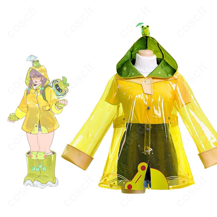 オーバーウォッチ2のメイ「レイニー・デイ」衣装とキャラクターの結びつきを示す全身イメージ