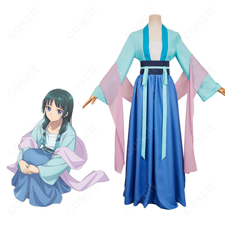 薬屋のひとりごと 第2期 猫猫のコスプレ衣装とキャラクター比較。襟元配色や腰帯まで高再現の仕上がりが分かる画像。