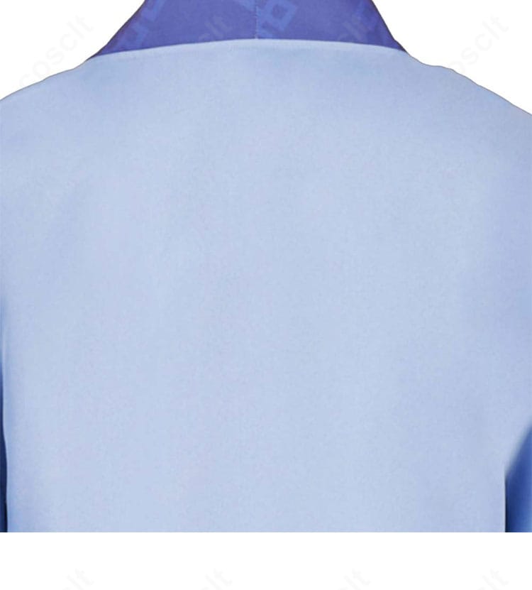 背面装飾のクローズアップ。壬氏 狩り版コスプレ衣装の背面の意匠とラインを詳細に表示。