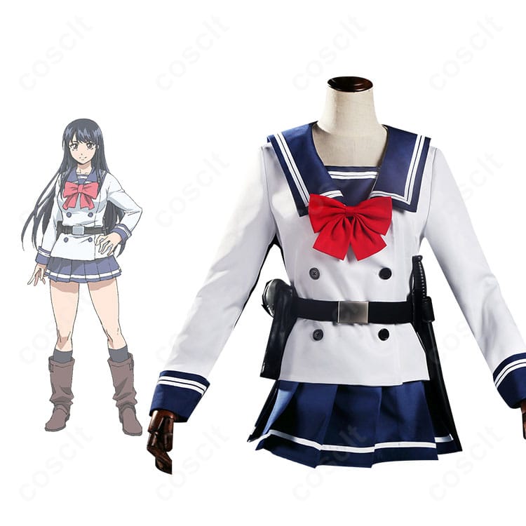 本城遊理の学園制服コスプレ衣装一式。キャラクターイメージを忠実に再現し、イベント向けに最適化したセットアップ。