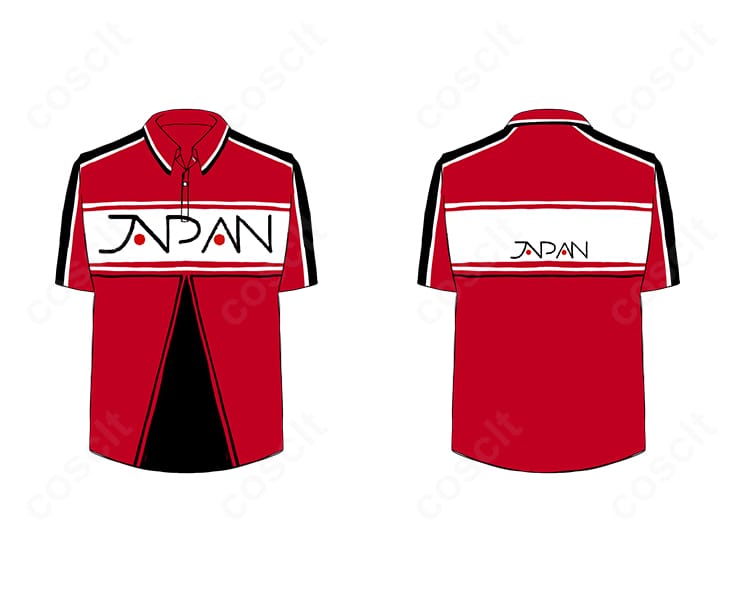 新テニスの王子様 ジャージ上着の前後ディテール。ジッパーと背面ラインの設計が分かる近接写真。オーダーメイド対応でサイズ感を最適化。