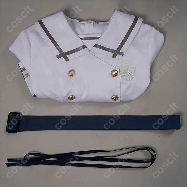 バンドリ！若葉睦 月ノ森女子学園 夏服コスプレ 高再現で爽やか、イベントと撮影に最適 - 6枚目の画像