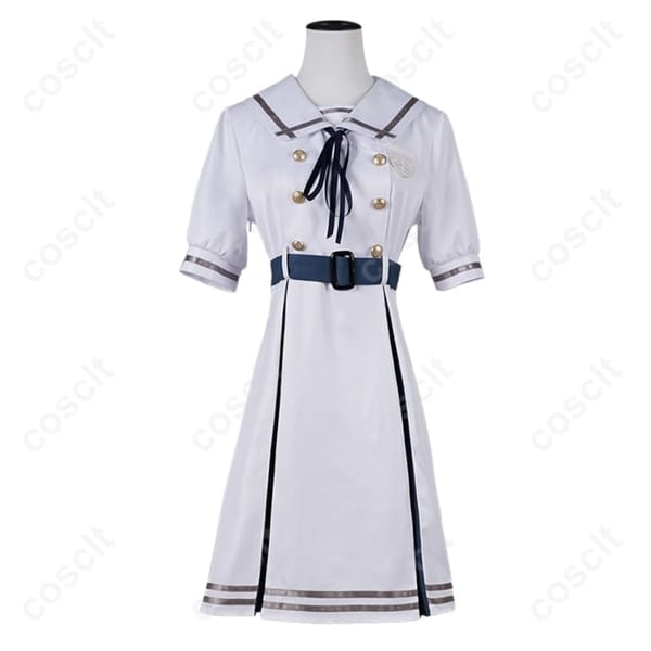 バンドリ！若葉睦 月ノ森女子学園 夏服コスプレ 高再現で爽やか、イベントと撮影に最適