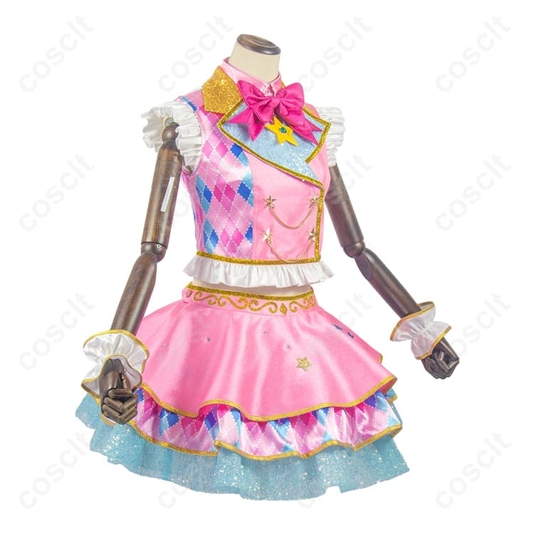 アイカツスターズ! 虹野ゆめ ピンクスターコーデ コスプレ衣装 高再現で可愛く撮影映え - 3枚目の画像