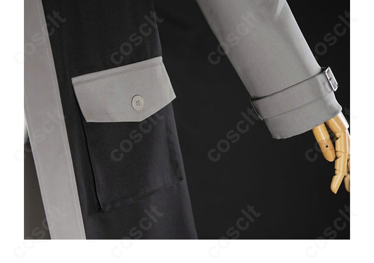 エンジン衣装の袖口ディテール。カフの形状と仕上げが分かるクローズアップ