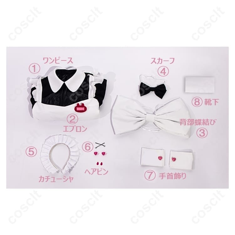 初音ミク ラビットホール メイド服 コスプレ｜高再現で可愛いAライン、撮影・イベントに最適 - 5枚目の画像