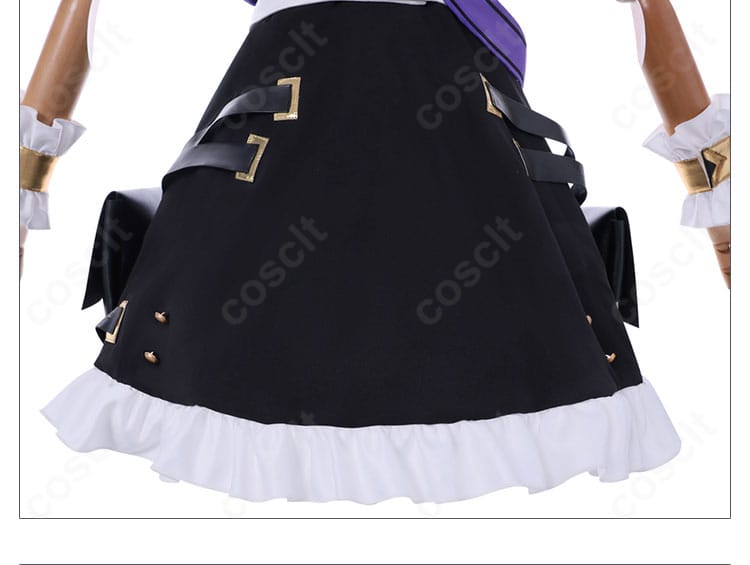 スカート装飾のリボンとフリル。フェミニンで写真映えする仕上がり