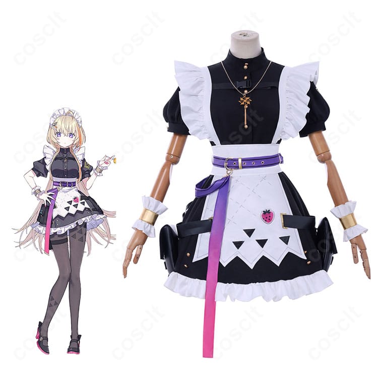 風楽奏斗をテーマにしたメイド服コスプレ一式とキャラクターイメージの合成カット