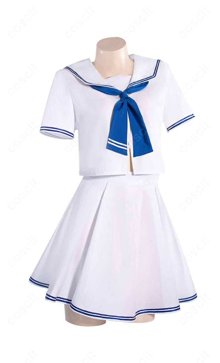 ジャンヌ・ダルク〔オルタ〕制服コスプレの胸元刺繍と白系トップスの質感ディテール