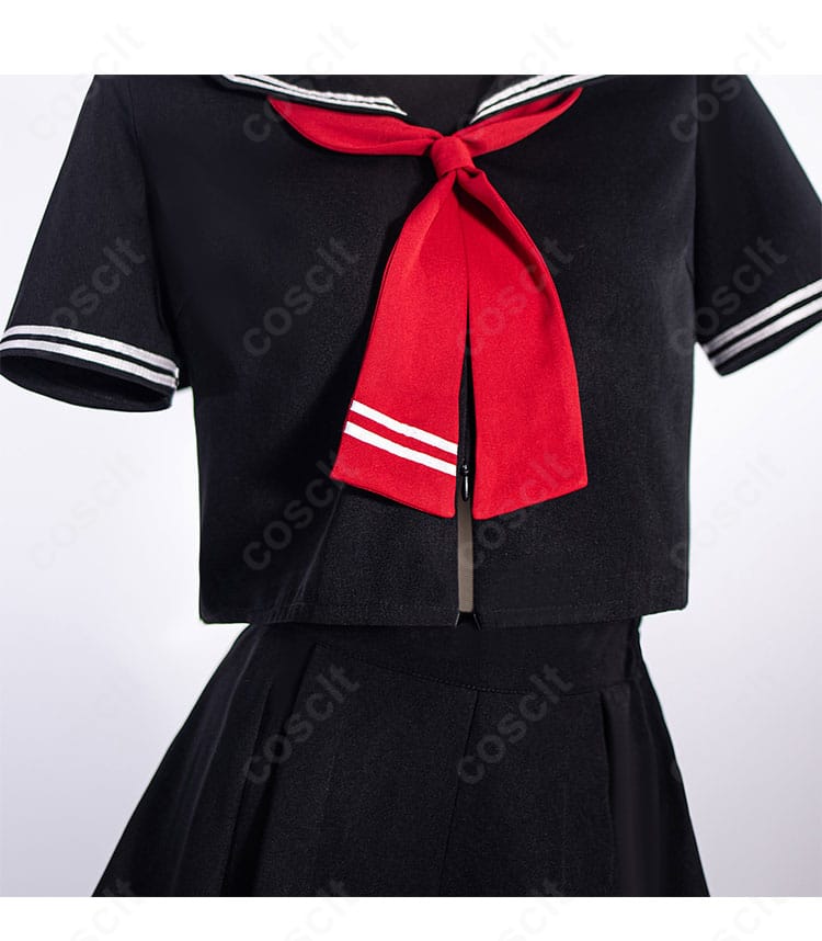 ジャンヌ・ダルク〔オルタ〕制服に合わせたネクタイ装飾の意匠と配色ディテール