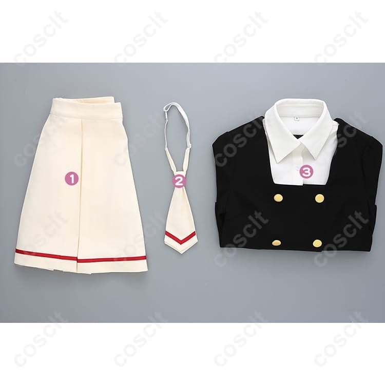 木之本桜 友枝中学校制服コスプレ｜清楚シルエットで高再現、撮影も動きやすい - 4枚目の画像