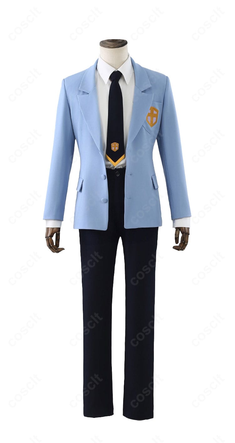 正面全身：カードキャプターさくら 月城雪兎 星條高校男子制服コスプレ一式