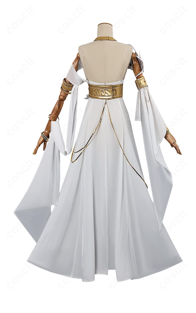 トリスビアス コスプレ衣装の背面シルエットと留め具構成の詳細