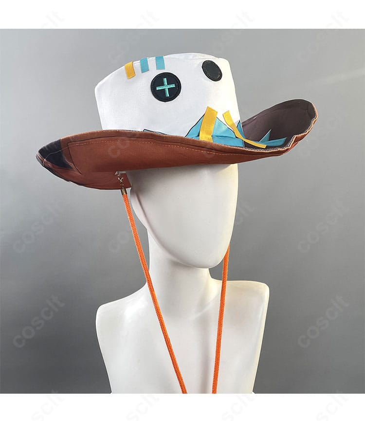 原神 イファの帽子装飾ディテール。刺繍や縁取りの質感まで再現した近接写真。