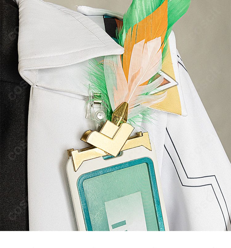 原神 イファの胸飾りディテール。装飾の立体感と金具の質感が分かるアップ。