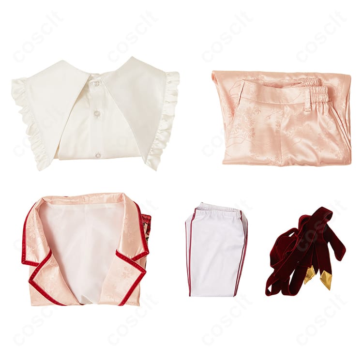 三途春千夜 スーツver. セット内容一覧。ベスト、シャツ、ズボン、スカーフ、靴下の5点を同梱。