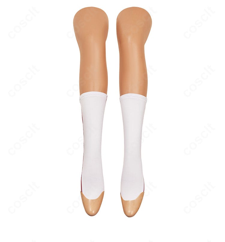 三途春千夜 スーツver. 靴下の正面ディテール。衣装全体と統一感のあるカラーコーデ。