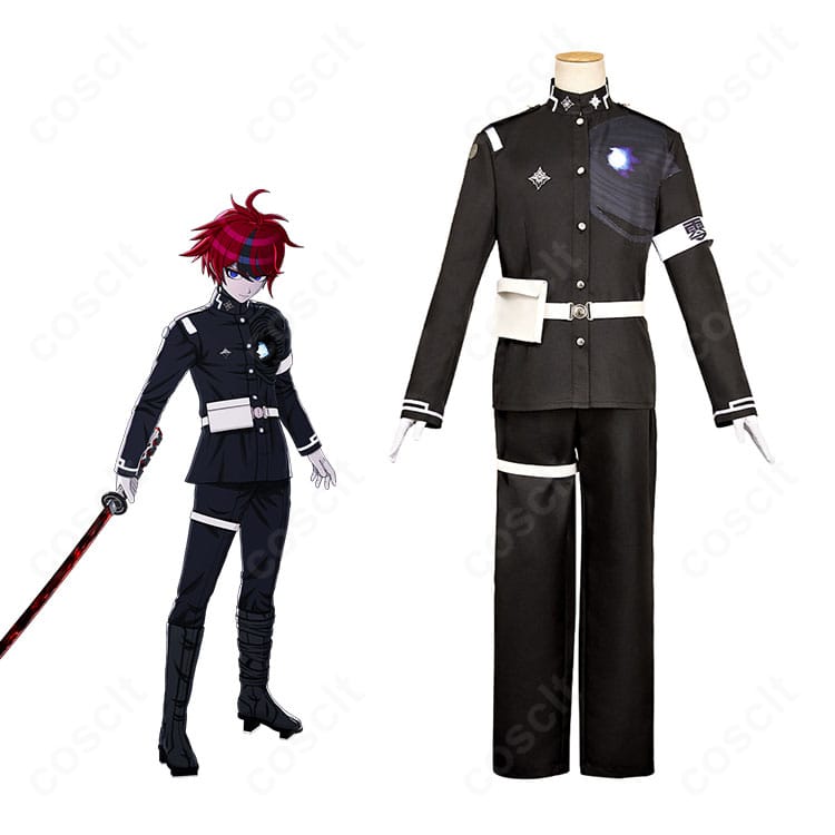 澄野拓海のフルコーデと衣装セットを並べた正面写真。高再現のディテールと全体バランスが分かるカット。