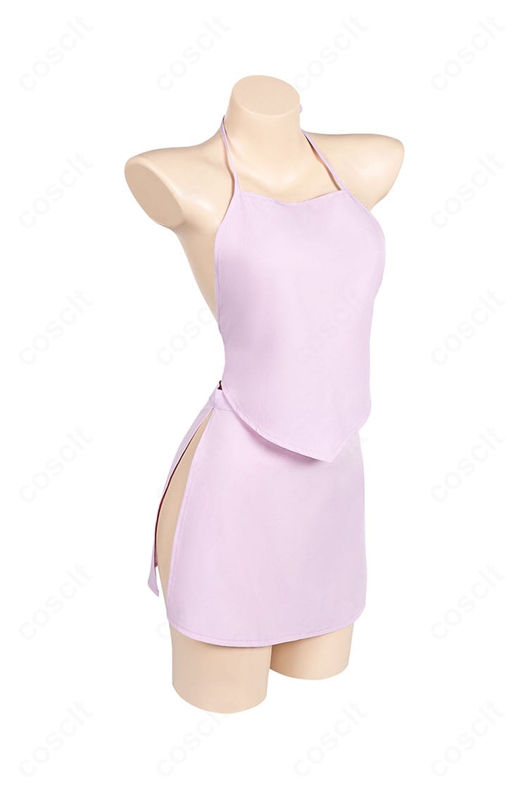 薬屋のひとりごと 猫猫（マオマオ）コスプレ衣装の右側面ディテール。シルエットラインと縫製の仕上がりを確認できる角度。