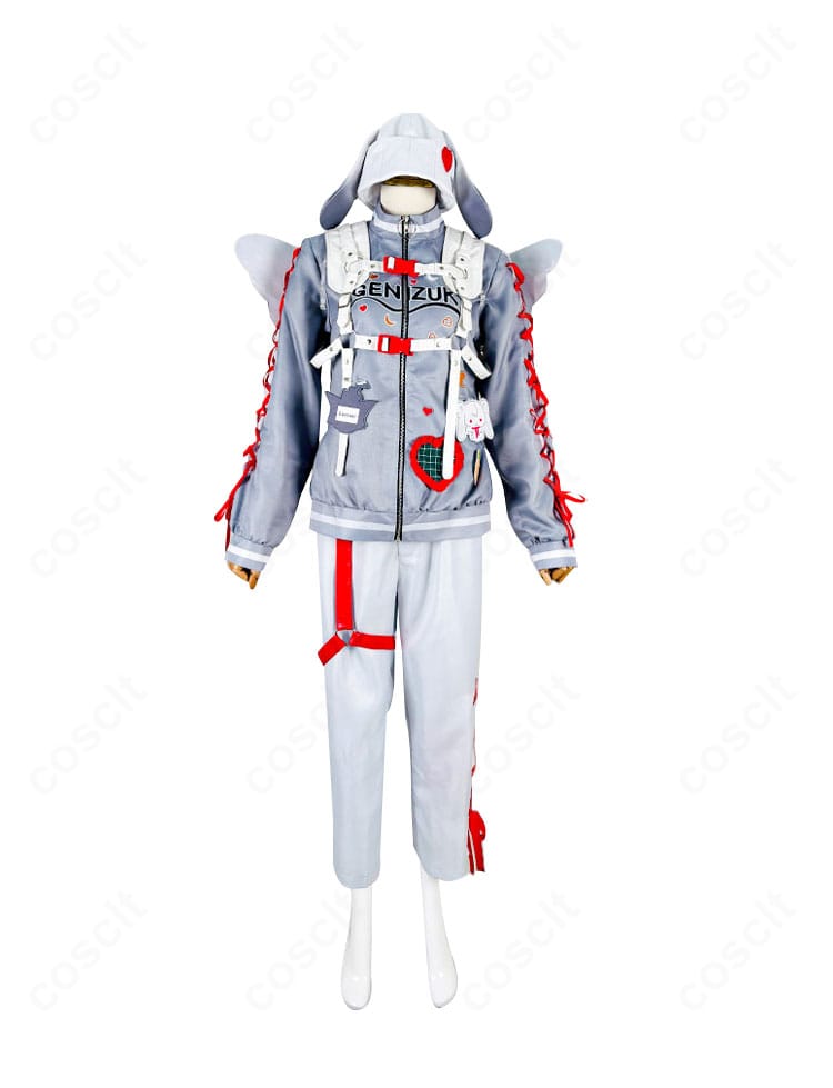 商品正面写真｜透け感のあるデザインが映える 弦月藤士郎 Angelic Dream コスチュームの全体像