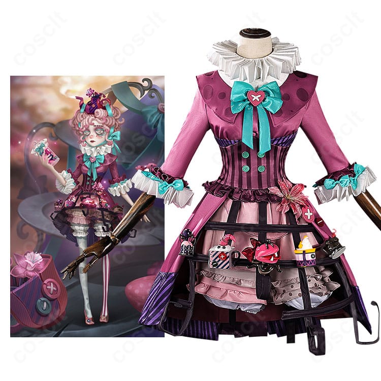 商品服装と気象学者ウェンディの比較イメージ|第五人格ミズ・ティータイム コスプレ衣装