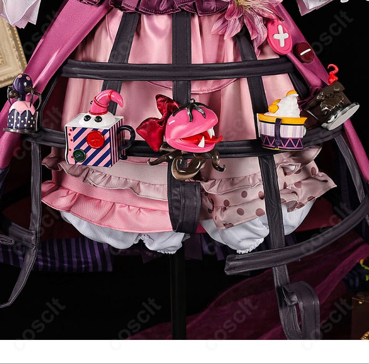 ミズ・ティータイム コスプレ衣装 スカート装飾・小物細部|再現度の高いディテール