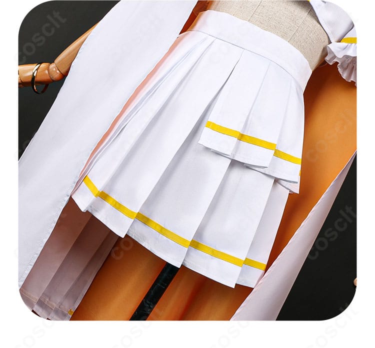 三俣チョコ 魔法衣装の下装シルエット表現。裾の広がりと模様ディテールに焦点を当てた写真。