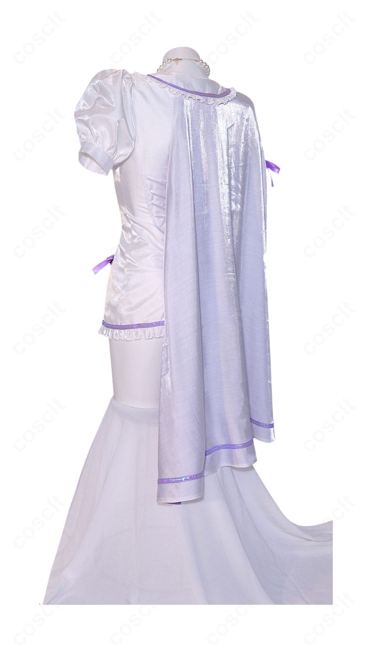 前橋ウィッチーズ 新里アズ 魔法衣装ver. コスプレ衣装の背面ディテール。背面ファスナーとリボンの配置を忠実に再現