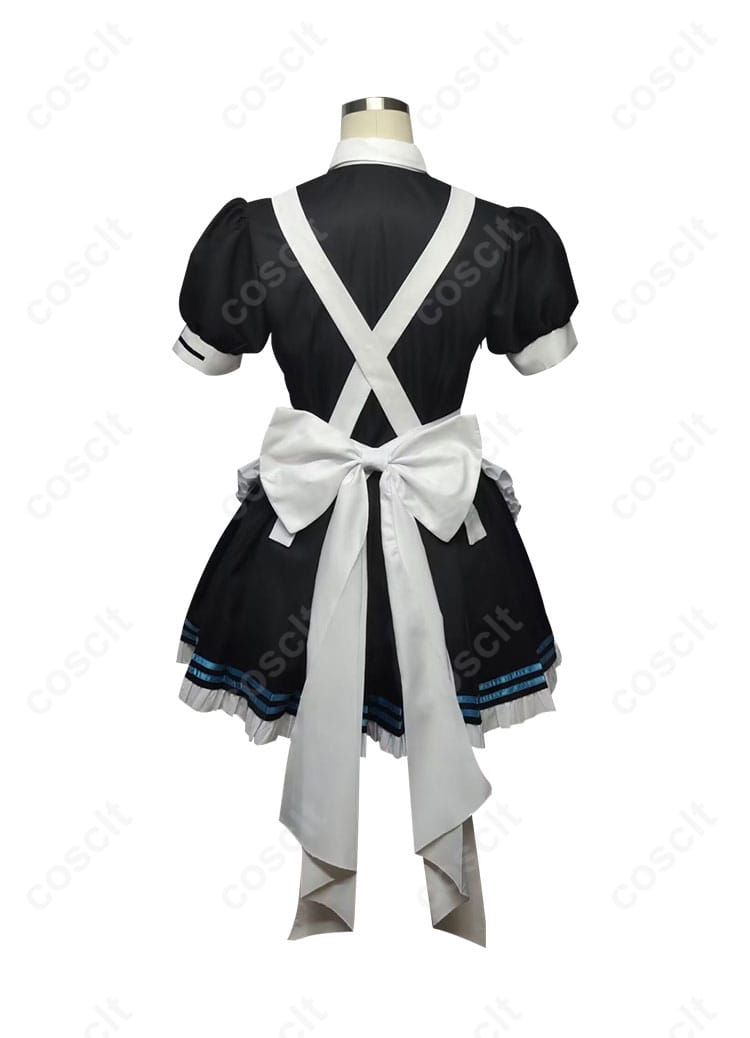 ブルーアーカイブ 角楯カリン メイド服 コスプレ衣装 背面全体画像｜リボンや装飾も完全再現