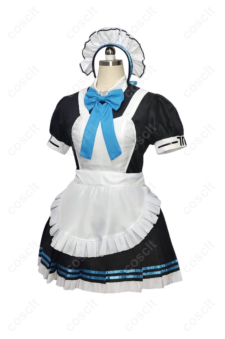 ブルーアーカイブ 角楯カリン メイド服 コスプレ衣装 側面全体画像｜スタイル映えする美しいシルエット