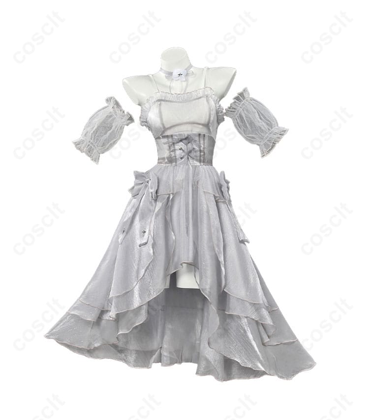 勝利の女神NIKKE シンデレラ ガラスのプリンセス コスプレ衣装 正面全体図