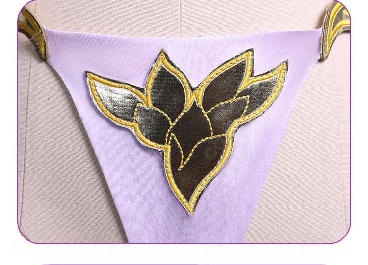 FGO カーマ 第二再臨 コスプレ衣装 下衣の花柄装飾ディテール