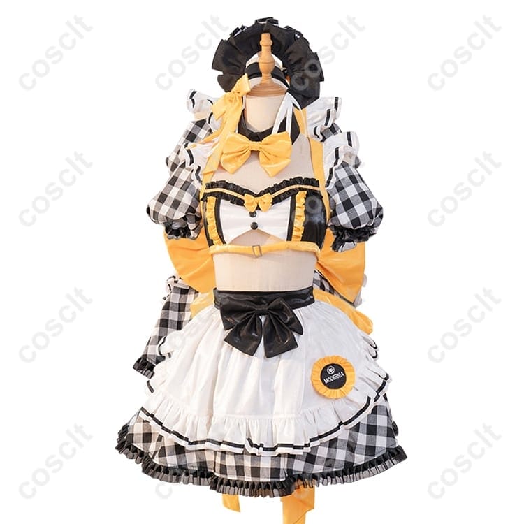 勝利の女神:NIKKE モダニア GALLERYコラボカフェ カフェ店員 コスプレ衣装【COSCLT公式】 - 1枚目の画像