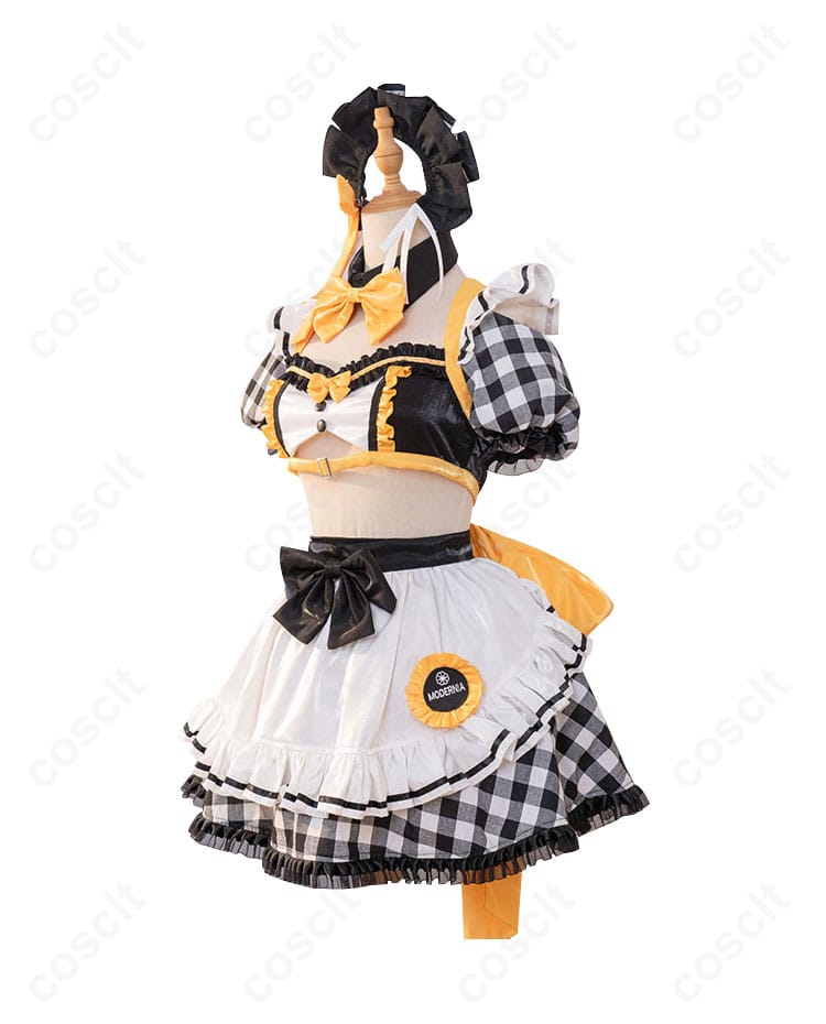 勝利の女神\:NIKKE モダニア GALLERYコラボカフェ店員 コスプレ衣装 側面画像｜立体感あるシルエット