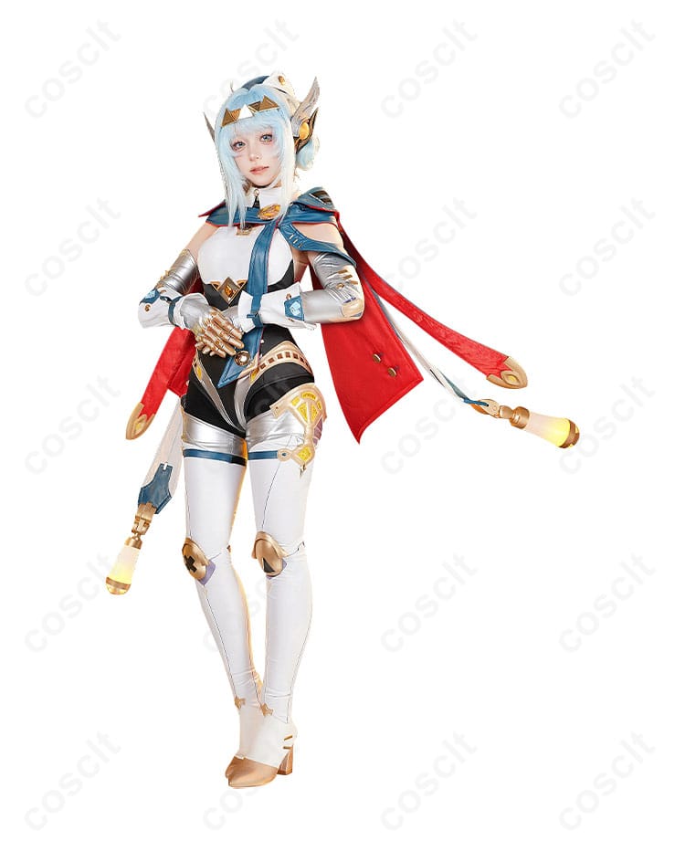 原神 イネファ 女性型ロボット コスプレ衣装 側面装飾ディテール｜忠実なデザイン再現