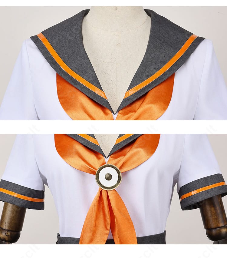 FGO 岸波白野 セーラー服コスプレの襟元ディテール｜リボンとラインが可愛さを演出