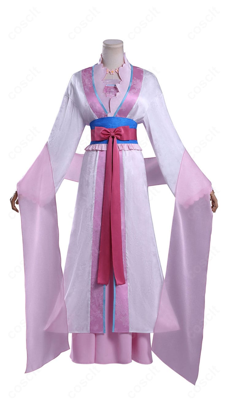 薬屋のひとりごと 里樹(里樹妃)コスプレの正面全体図。後宮スタイルの静かな気品と落ち着いた配色を表現