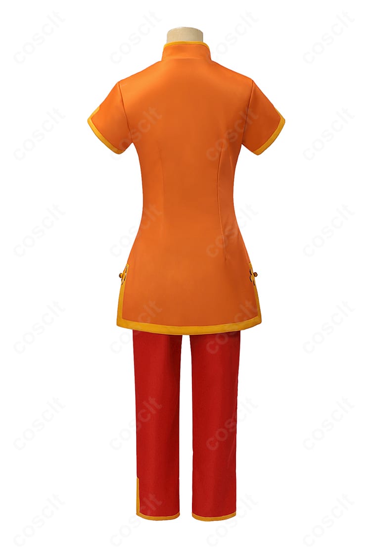 カードキャプターさくら 木之本桜 チャイナ風衣装の背面図。背中から裾まで抜かりない仕上がり。