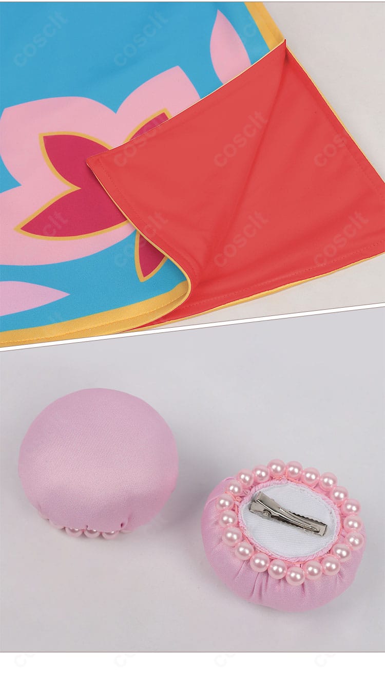 大道寺知世 チャイナドレスと髪飾りのセット詳細。コーデのアクセントになる小物付き。