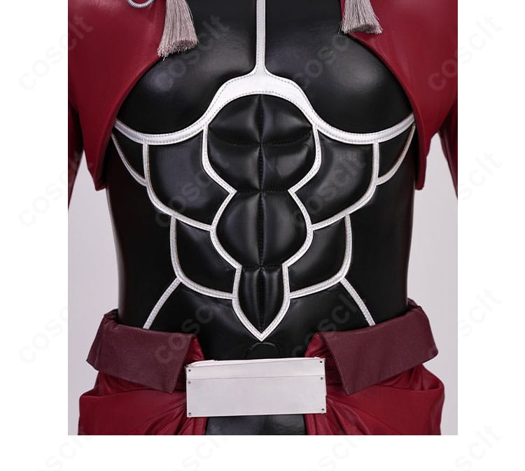 エミヤ（アーチャー）衣襟の模様ディテール。繊細なプリントと綺麗な縫製ラインを表現。