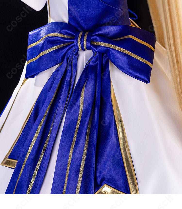 FGO アーキタイプ:アース衣装の背面大型リボンのディテール。ボリューム感と結びの構造を示す写真