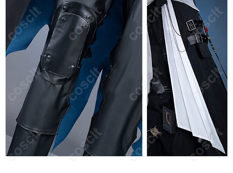 アークナイツ ウルピアヌス コスプレ衣装 膝パッド・レッグカバー装飾詳細