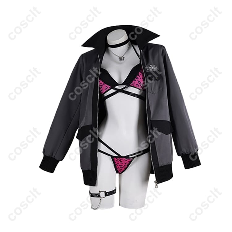 ホロライブEnglish Justice ラオーラ・パンテーラ ビキニ姿 水着 コスプレ衣装｜粉豹愛称・オーダーメイド対応【COSCLT公式】 - 1枚目の画像