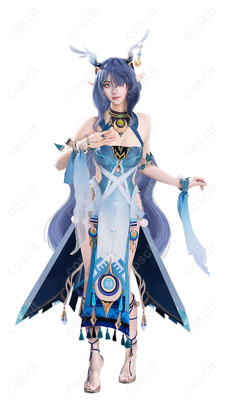 原神ラウマ コスプレ衣装 上半身細部画像 美しい装飾と質感をチェック
