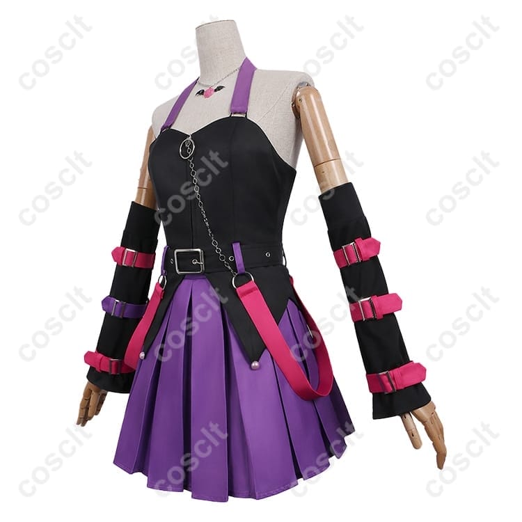 ガールズバンドクライ 海老塚智 サンリオキャラクターズ クロミ コラボ コスプレ衣装【COSCLT公式】 - 2枚目の画像