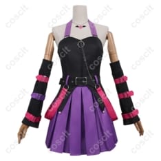 ガールズバンドクライ 海老塚智 サンリオキャラクターズ クロミ コラボ コスプレ衣装【COSCLT公式】 - 1枚目の画像（サムネイル）