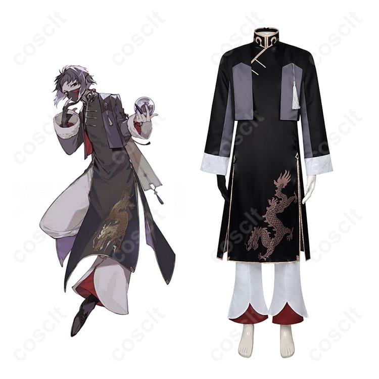 文豪ストレイドッグス 芥川龍之介 中華風コスプレ衣装 キャラクター着用イメージ｜高品質再現