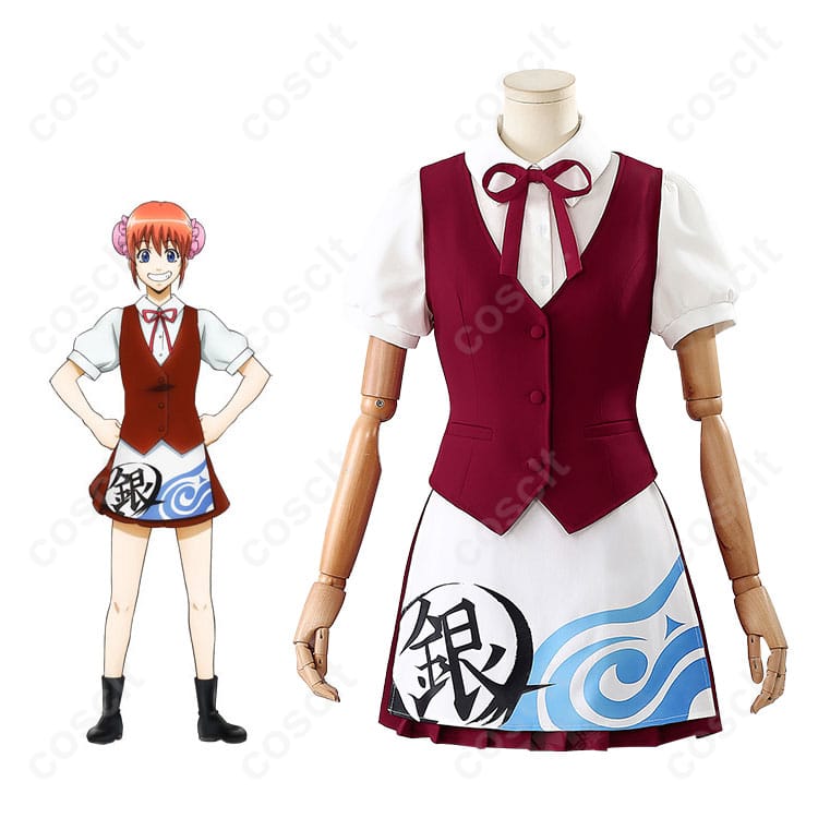 銀魂 神楽 ウエイター コスプレ衣装 着用イメージ｜かふぇあんどばー万事屋銀ちゃん
